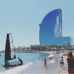 Tiwal 3 ready for a sailing session in Barcelona, Spain
