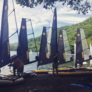 Preparing for a Tiwal regatta in Japan