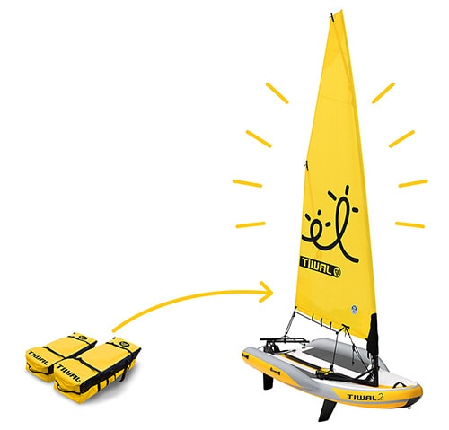 Aufblasbares Segelboot Tiwal 2