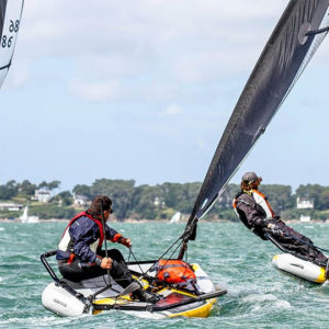 Close Hauled Dinghy Sailing